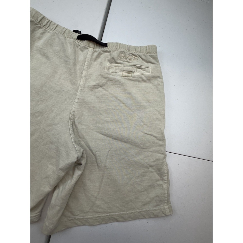 Vintage Chaps Ralph Lauren Men's M Belted Knit Shorts Fleece Stretch Sweat - Picture 3 of 7